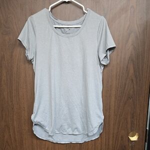 Head Size L Light Grey Athletic Scoop Neck T-Shirt